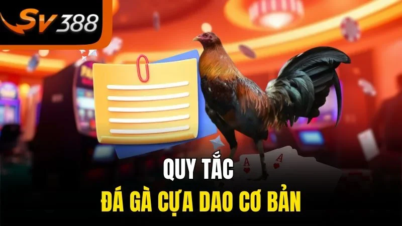 Quy tắc đá gà cựa dao cơ bản